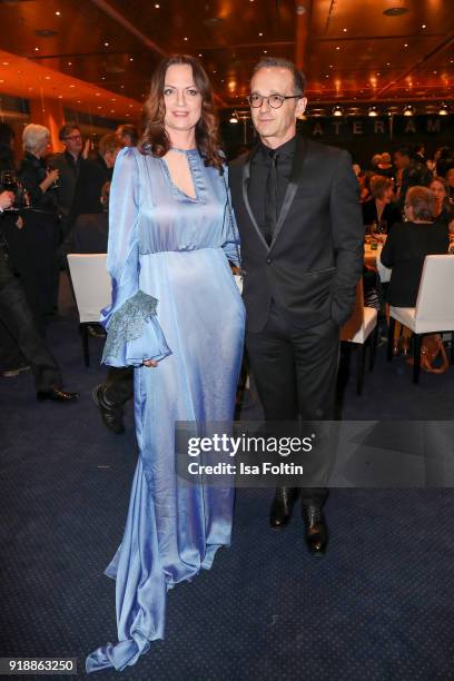 German actress Natalia Woerner and German politician Heiko Maas attend the opening party of the 68th Berlinale International Film Festival Berlin at...