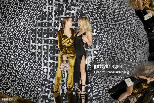 Alicia von Rittberg and model Lottie Moss during the Bulgari 'RVLE YOUR NIGHT' event during the 68th Berlinale International Film Festival on...