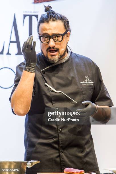 Alessandro Borghese attends Salon du Chocolat in Milano, on February 13 2018