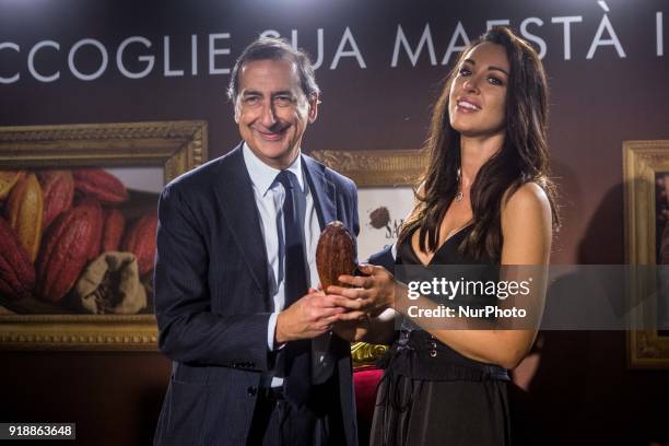 Giuseppe Sala , major of Milano, attends Salon du Chocolat in Milano, on February 13 2018