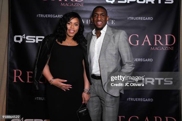 Sabrina Galloway and Langston Galloway attend Regard Magazine 2018 NBA All-Star Pre-Party hosted by Derek Fisher at Soho House on February 15, 2018...