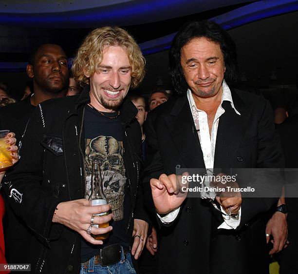 Chad Kroeger and Gene Simmons
