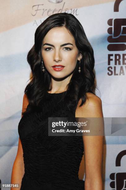 Actress Camilla Belle attends the 2009 Freedom Awards by Free The Slaves and The John Templeton Foundation at Bovard Auditorium At USC on October 13,...