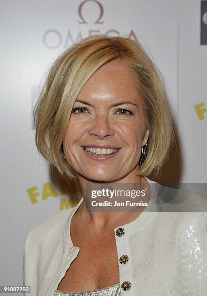 Mariella Frostrup attends the Opening Gala premiere after party of 'Fantastic Mr Fox' during The Times BFI London Film Festival held at the Saatchi...