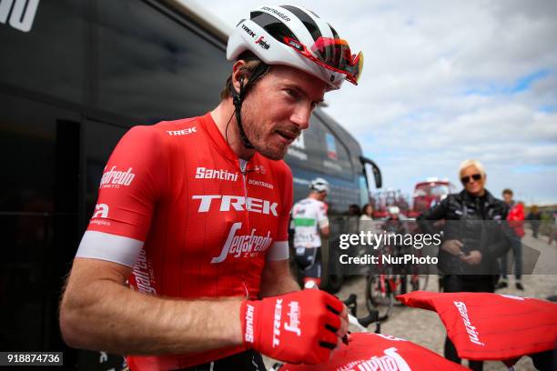 Gregory Rast of Trek-Segafredo before the 2nd stage of the cycling Tour of Algarve between Sagres and Alto do Foia, on February 15, 2018.