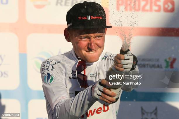 Sam Oomen of Team Sunweb after the 2nd stage of the cycling Tour of Algarve between Sagres and Alto do Foia, on February 15, 2018.