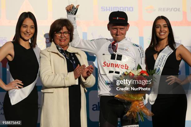 Sam Oomen of Team Sunweb after the 2nd stage of the cycling Tour of Algarve between Sagres and Alto do Foia, on February 15, 2018.
