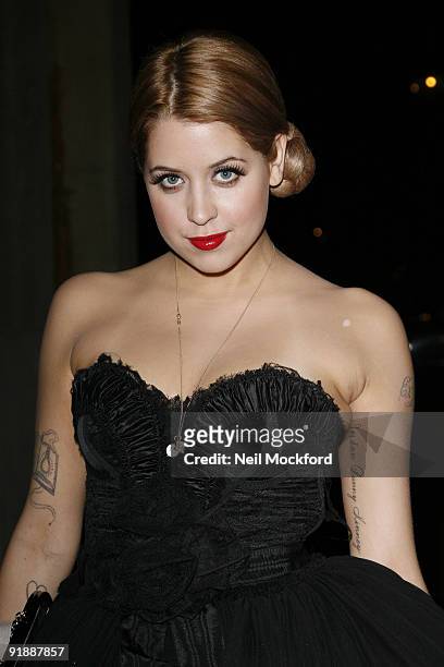 Peaches Geldof attends the Tatler 300th anniversary party on October 14, 2009 in London, England.
