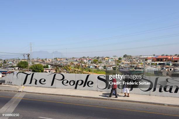 The township of Khayelitsha in Cape Town. Khayelitsha is the largest and fastest growing township in Western Cape, located on the Cape Flats in the...