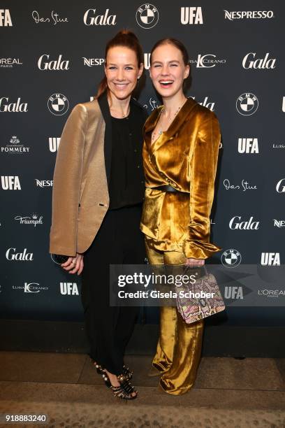 Alexandra Neldel and Alicia von Rittberg during the Berlin Opening Night by GALA and UFA Fiction at Das Stue on February 15, 2018 in Berlin, Germany.