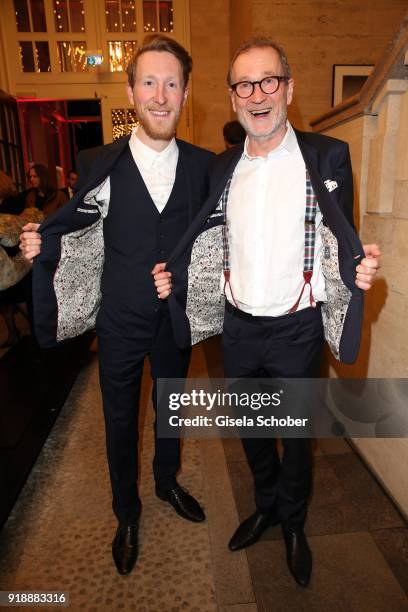 Louis Klamroth son of Peter Lohmeyer during the Berlin Opening Night by GALA and UFA Fiction at Das Stue on February 15, 2018 in Berlin, Germany.