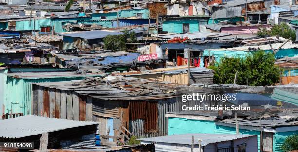 The township of Khayelitsha in Cape Town. Khayelitsha is the largest and fastest growing township in Western Cape, located on the Cape Flats in the...