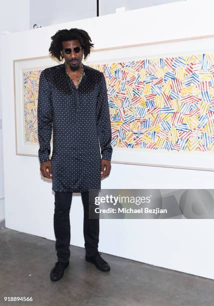 Amare Stoudemire attends Amare Stoudemire hosts ART OF THE GAME art show presented by Sotheby's and Joseph Gross Gallery on February 15, 2018 in Los...