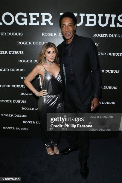 Larsa Pippen and Scottie Pippen attend the Haute Living NBA All Star Dinner Honoring Scottie Pippen on February 15, 2018 in Bel Air, California.