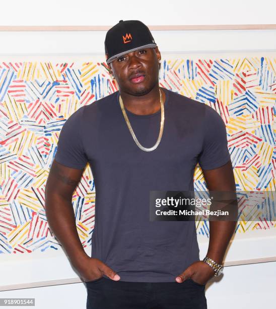 Desmond Mason attends Amare Stoudemire hosts ART OF THE GAME art show presented by Sotheby's and Joseph Gross Gallery on February 15, 2018 in Los...