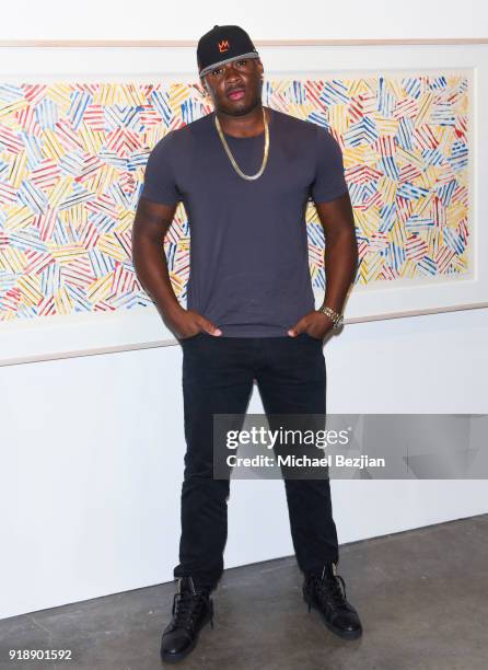 Desmond Mason attends Amare Stoudemire hosts ART OF THE GAME art show presented by Sotheby's and Joseph Gross Gallery on February 15, 2018 in Los...