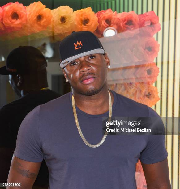 Desmond Mason attends Amare Stoudemire hosts ART OF THE GAME art show presented by Sotheby's and Joseph Gross Gallery on February 15, 2018 in Los...