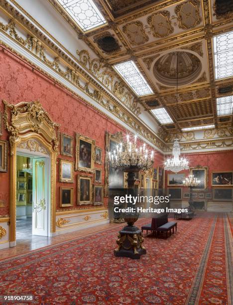 Waterloo Gallery, Apsley House, London, c2015. Interior viewed from the north. Artist Chris Redgrave.