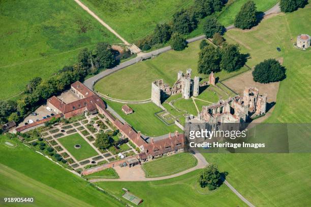 Cowdray House, Cowdray Park, West Sussex, c2015. The great Tudor mansion burned down in 1793, but the ruins have been preserved and are Listed....