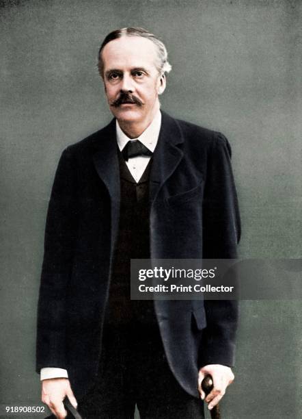 Arthur James Balfour, 1st Earl of Balfour, British statesman and Prime Minister, c1905. A Conservative, Balfour was Prime Minister from 1902-1905. He...