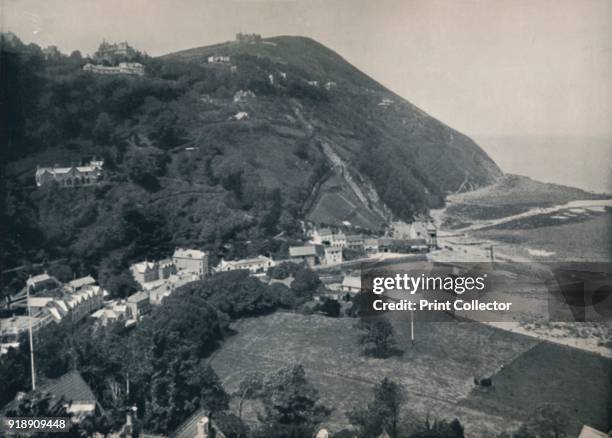 'Lynmouth - The Hill, Showing Lynton Above', 1895. From Round the Coast. [George Newnes Limited, London, 1895]Artist Unknown.