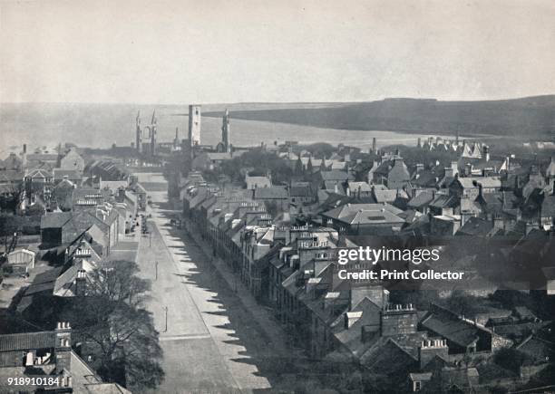 'St. Andrews - View of the Town from College Church Tower', 1895. From Round the Coast. [George Newnes Limited, London, 1895]Artist Unknown.