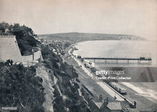 'Sandown - From the Cliffs', 1895. From Round the Coast. [George Newnes Limited, London, 1895]Artist Unknown.