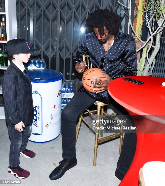 Amare Stoudemire attends Amare Stoudemire hosts ART OF THE GAME art show presented by Sotheby's and Joseph Gross Gallery on February 15, 2018 in Los...
