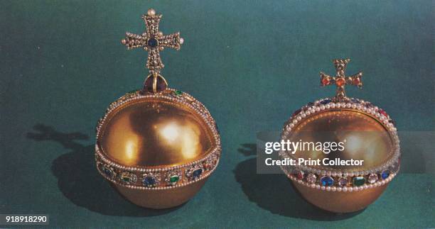 'The Sovereign's Orb and Queen Mary II's Orb', 1953. The Sovereign's Orb was commissioned for the coronation of Charles II . The Queen Mary II's Orb...