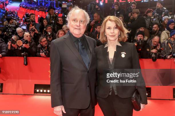 German director Michael Verhoeven and German actress Senta Berger attend the Opening Ceremony & 'Isle of Dogs' premiere during the 68th Berlinale...