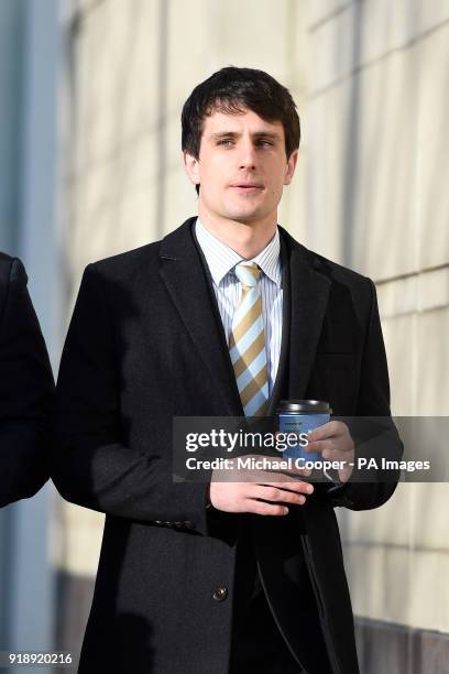 Blane McIlroy arrives at Belfast Crown Court where he is on trial accused of one count of exposure, in connection with an incident in which two...