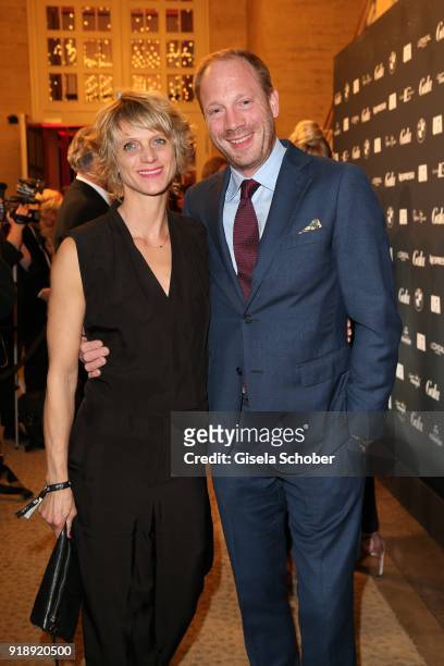 Johann von Buelow and his wife Katrin during the Berlin Opening Night by GALA and UFA Fiction at Das Stue on February 15, 2018 in Berlin, Germany.