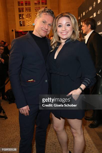 Dirk Borchardt and his wife Caroline Frier during the Berlin Opening Night by GALA and UFA Fiction at "Das Stue" Hotel on February 15, 2018 in...