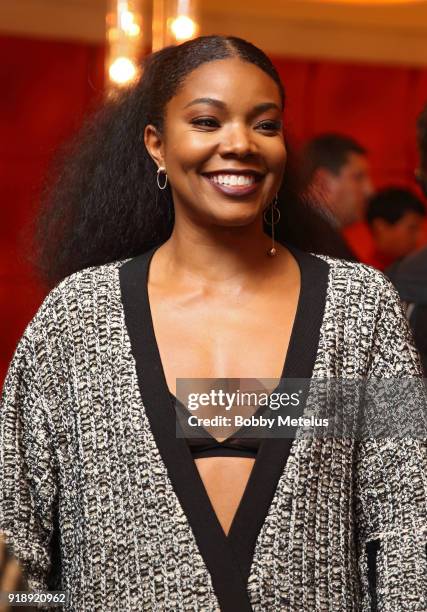 Los Angeles, CA Gabrielle Union is seen at the premiere of "Shot In The Dark" during NBA All-Star Weekend on February 15, 2018 in Los Angeles,...