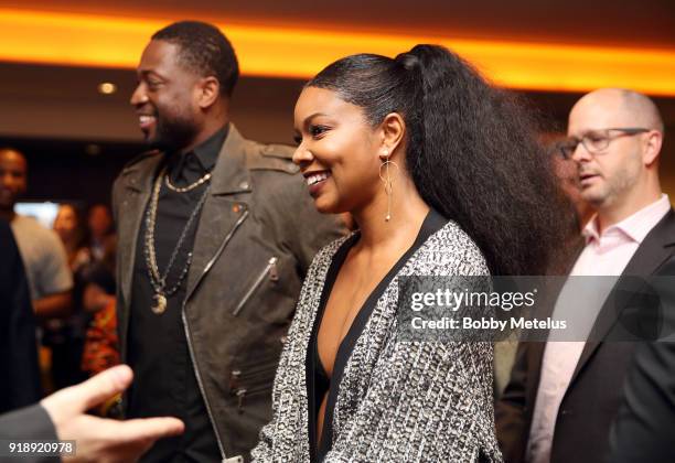 Los Angeles, CA Gabrielle Union and Dwyane Wade are seen at the premiere of "Shot In The Dark" during NBA All-Star Weekend on February 15, 2018 in...