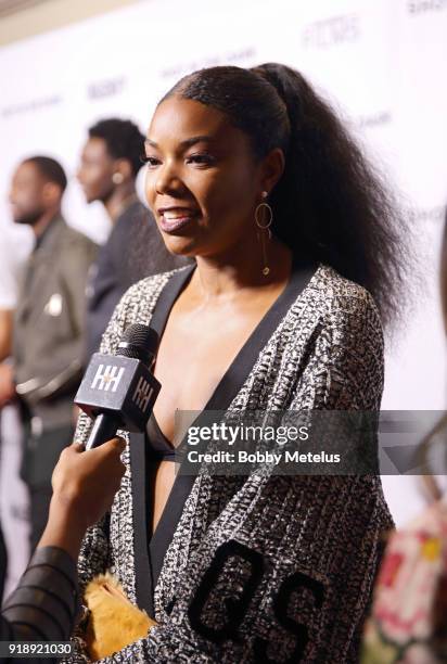 Los Angeles, CA Gabrielle Union is seen at the premiere of "Shot In The Dark" during NBA All-Star Weekend on February 15, 2018 in Los Angeles,...