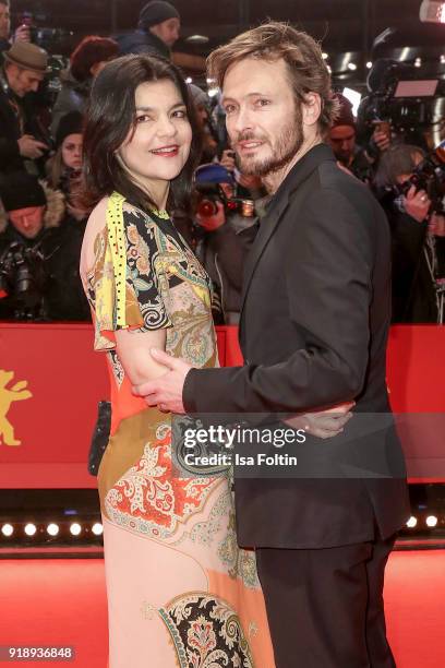 German actors Jasmin Tabatabai and Andreas Pietschmann attend the Opening Ceremony & 'Isle of Dogs' premiere during the 68th Berlinale International...