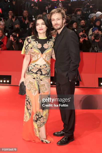 German actors Jasmin Tabatabai and Andreas Pietschmann attend the Opening Ceremony & 'Isle of Dogs' premiere during the 68th Berlinale International...