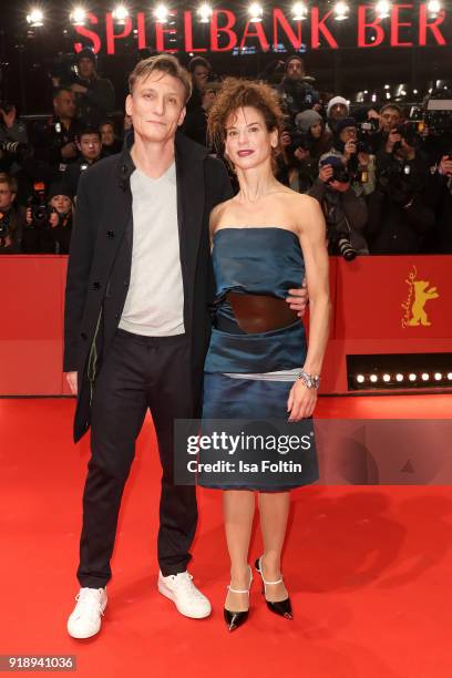 German actors Oliver Masucci and Bibiana Beglau attend the Opening Ceremony & 'Isle of Dogs' premiere during the 68th Berlinale International Film...