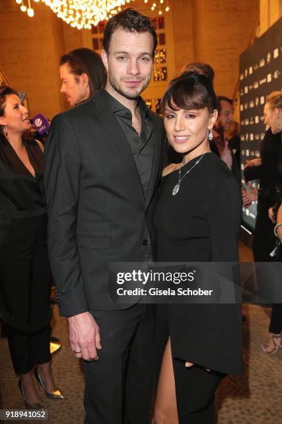 Julian Khol and his wife Nazan Eckes during the Berlin Opening Night by GALA and UFA Fiction at Das Stue on February 15, 2018 in Berlin, Germany.