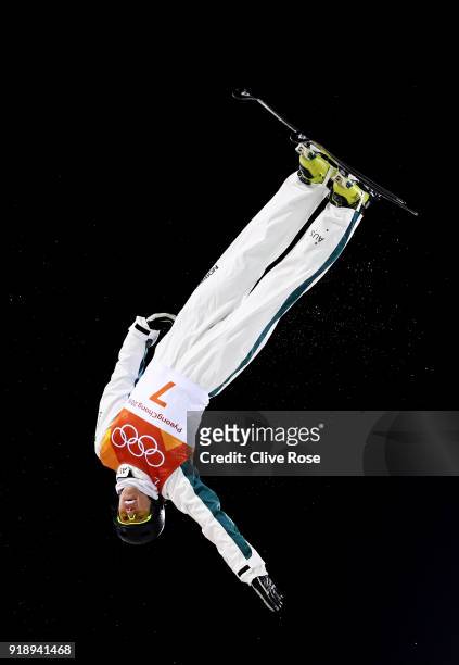 Laura Peel of Australia competes during the Freestyle Skiing Ladies' Aerials Final on day seven of the PyeongChang 2018 Winter Olympic Games at...