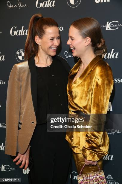 Alexandra Neldel and Alicia von Rittberg during the Berlin Opening Night by GALA and UFA Fiction at Das Stue on February 15, 2018 in Berlin, Germany.