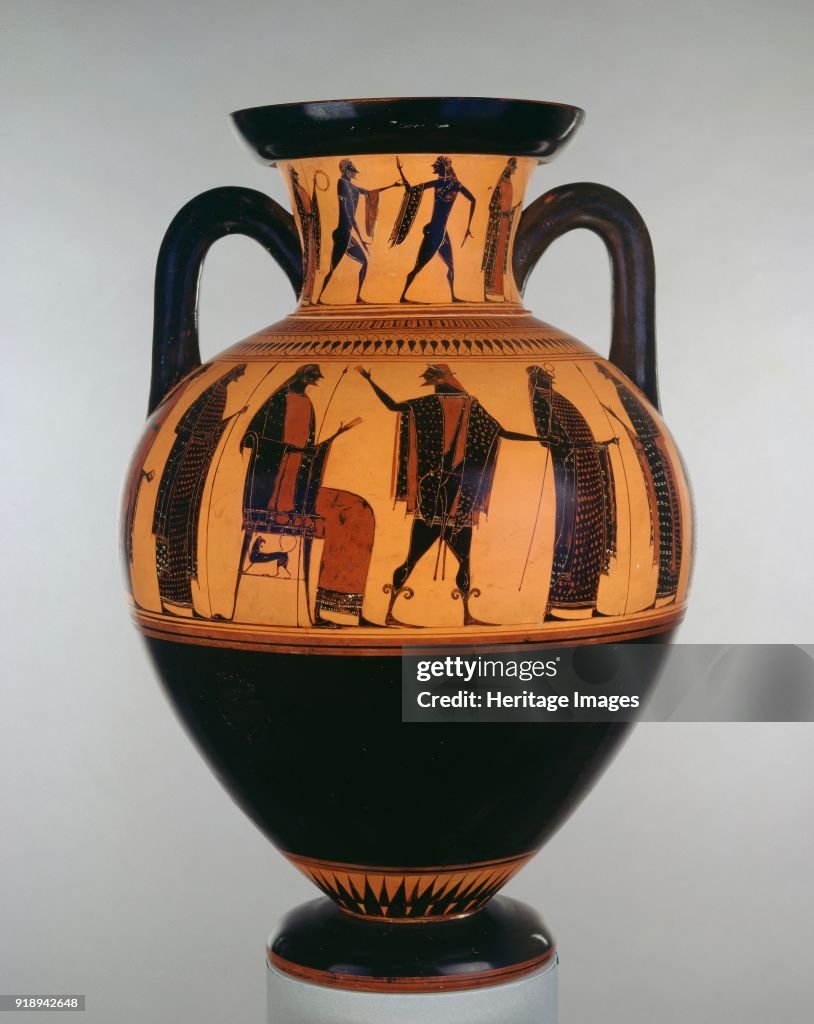 Attic Black-Figure Neck Amphora