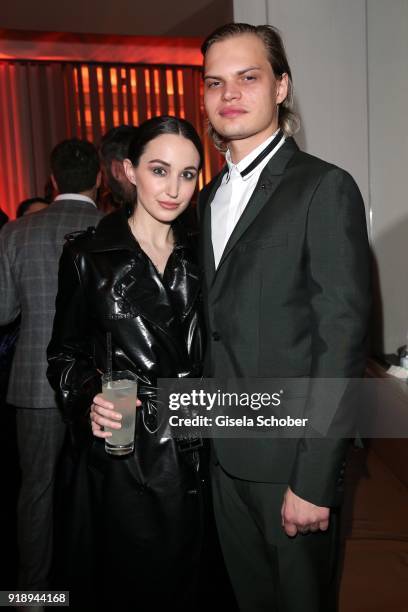 Wilson Gonzalez Ochsenknecht and his girlfriend Lorraine Bedros during the Berlin Opening Night by GALA and UFA Fiction at Das Stue on February 15,...