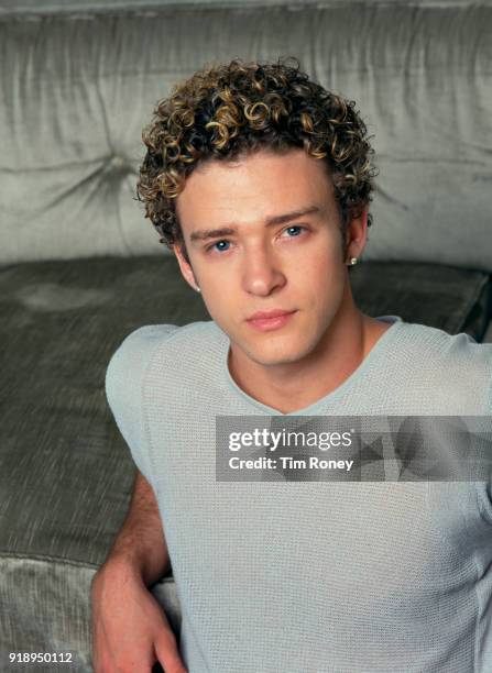 American actor and singer Justin Timberlake of boy band NSYNC , circa 2001.