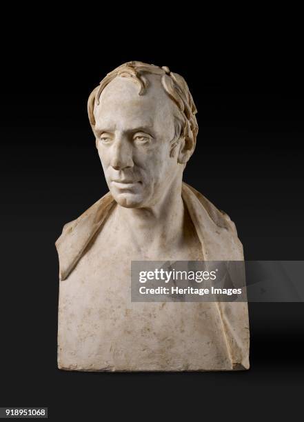 Bust of William Wordsworth , 1820-1821. Model for a marble bust commissioned by Sir George Beaumont, now in Liby Library, University of Indiana,...