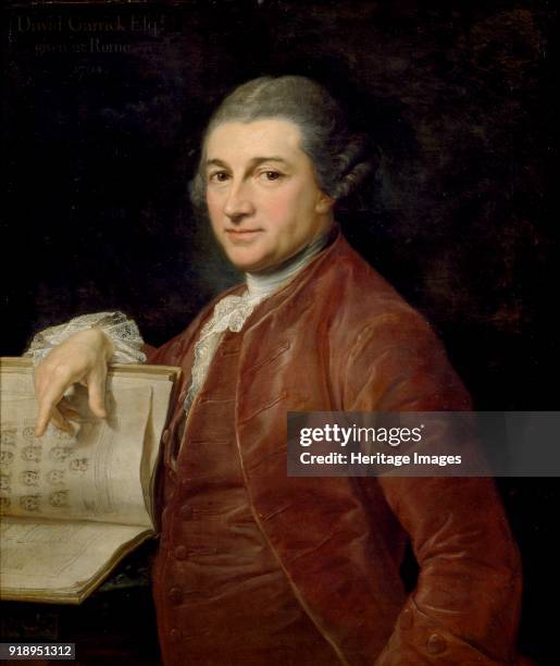 David Garrick, 1764. Dimensions: height x width x depth: 76 x 63 cm