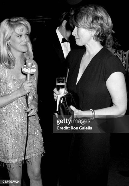 Nina Griscom and Martha Stewart attend "Metropolitan Home Showcase 2" Opening Night on March 6, 1991 at the Park Avenue Armory in New York City.