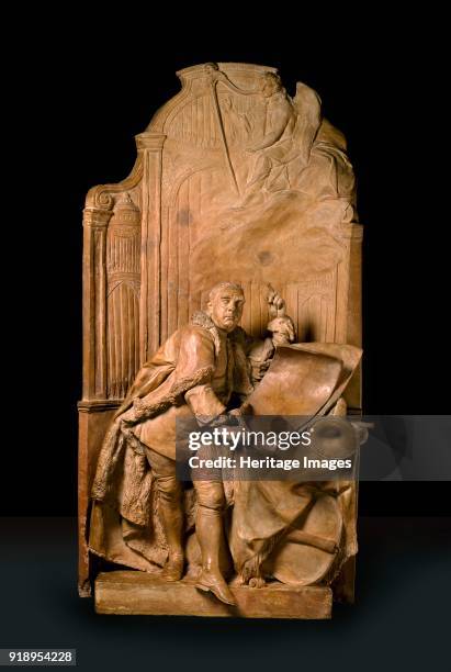 Modello for the monument to George Frideric Handel in Westminster Abbey, 18th century. Dimensions: height: 98 cmheight: 122 cm plinthlength: 59 cm...
