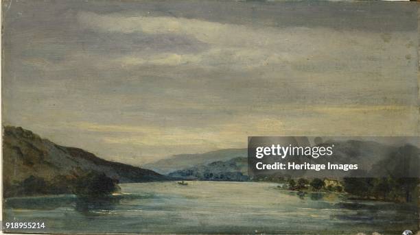 Coniston Water, 1838. Dimensions: height x width x depth: 14.7 x 26.4 cm